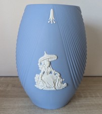 WEDGWOOD WHITE ON BLUE JASPER