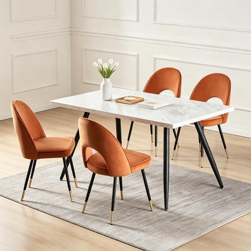Marble effect dining - marble,