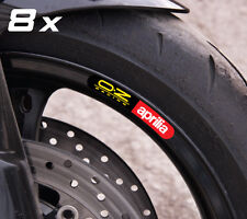 8 x aprilia OZ small wheel decals rim stickers laminated set RSV Tuono Factory