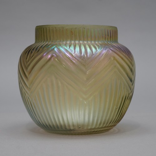 Art deco iridescent yellow - art,