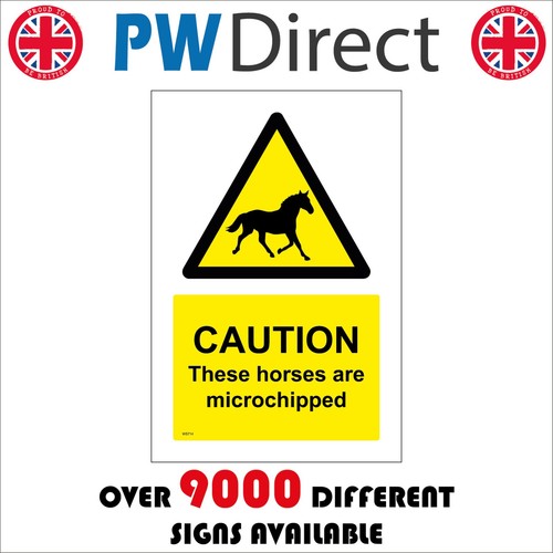 Sign caution these horses are - sign,