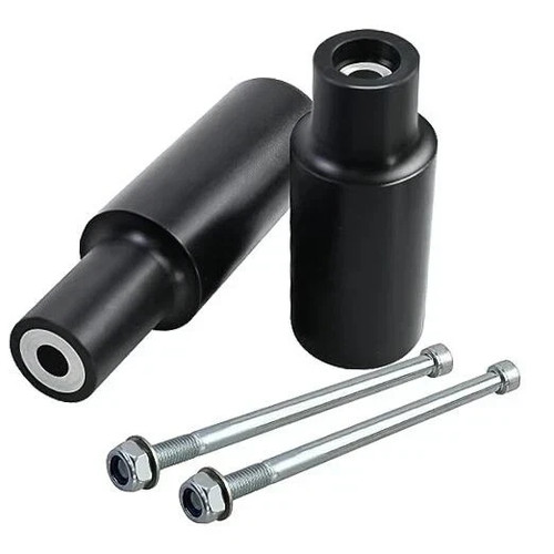 Black cut frame sliders - black,