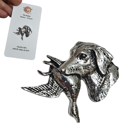 Labrador duck pin badge - duck,