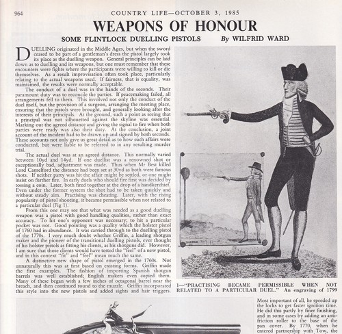 Flintlock duelling pistols - flintlock,