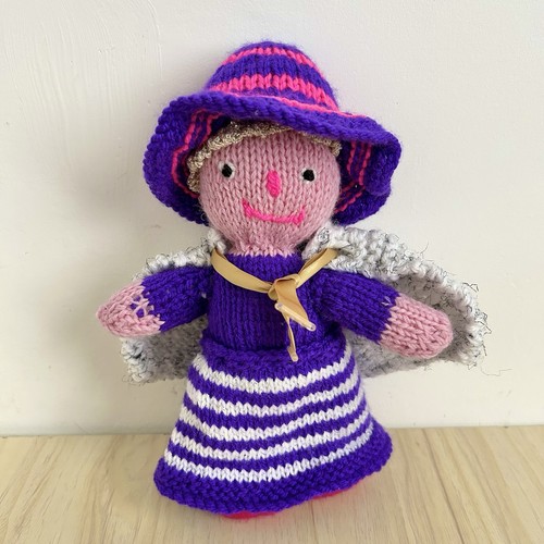 Vintage knitted witch hand - vintage,