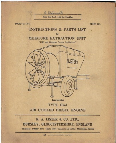 Lister moisture extraction - moisture,
