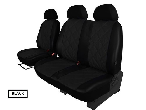 Tailored black eco leather - black, eco-leather