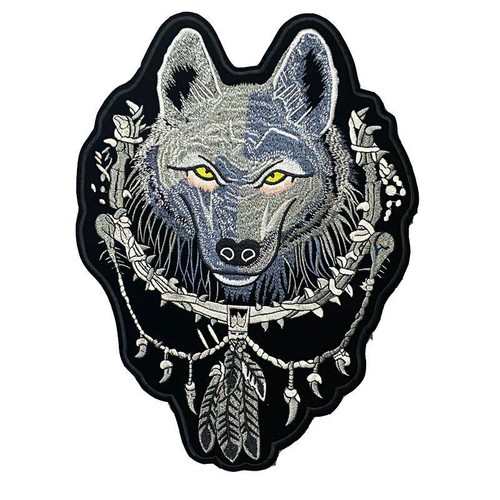Dream catcher wolf - large, patch