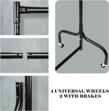 6ft Heavy Duty Garment Rail