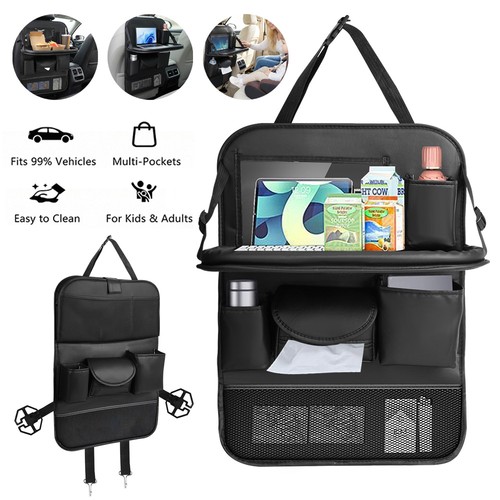 Car back seat organiser with - back,