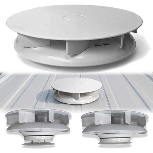 Wind driven white van roof - wind,