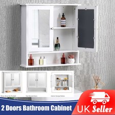 White Bathroom Mirror Cabinet