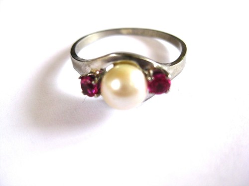 Ring white gold 333 - ring,