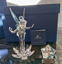 Swarovski Disney Showcase Tinker Bell 2008 & Star Plaque Limited Ed. Boxed 