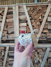 Crochet Speckled Chicken Plush