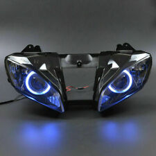 Assembly Headlight Blue Angel EyesHalo  Projector HID For Yamaha YZF R6 08-2015