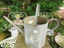 Large Vintage Haws Galvanized Watering Can 2 Gallon Watertight