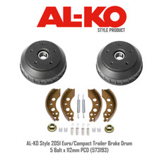 AL-KO Style 2051 Euro/Compact Trailer Brake Drum & Shoes 5x112mm PCD (573193) x2