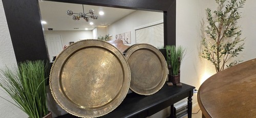 Vintage chinese brass tray - chinese,