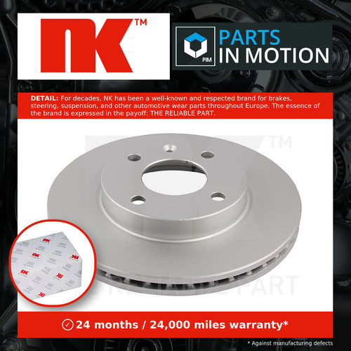 Brake discs pair vented - 2x,