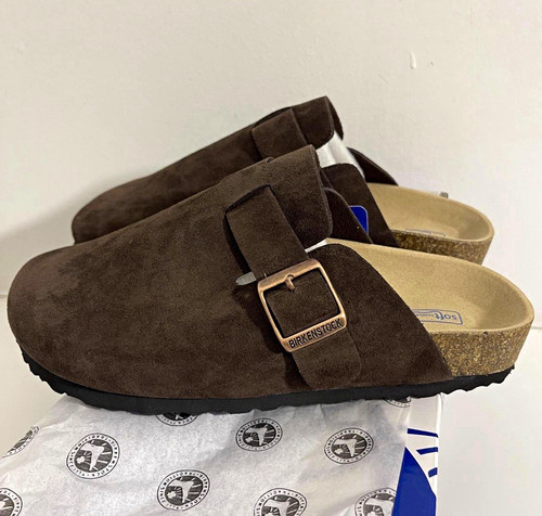 Birkenstock boston brown suede - birkenstock,