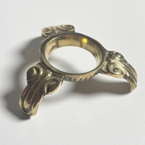 Vtg look brass crystal - look, or