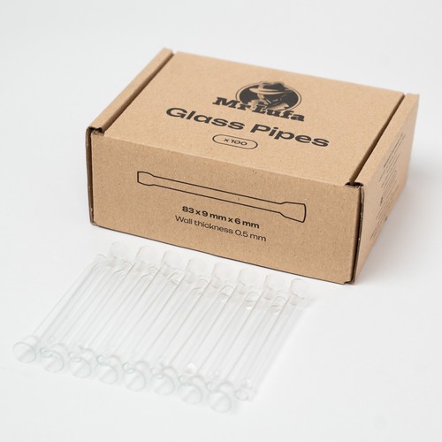 Lufa 100pcs glass smoking - mr,