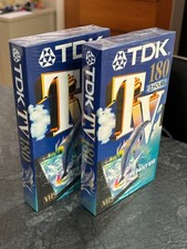 NEW TDK TV Blank VHS Tapes x 2