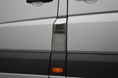 Chrome fuel flap door - chrome,