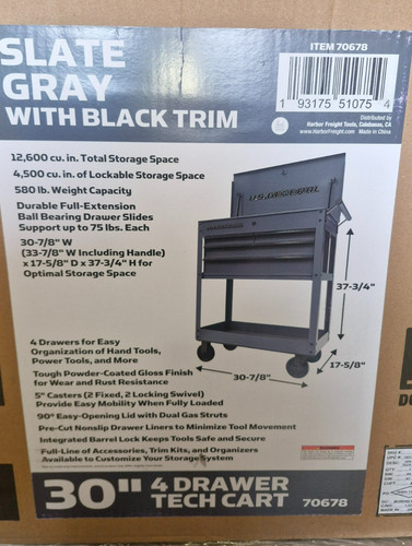 Drawer tech cart for - 30",