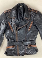 Vintage Richa Leather Biker Jacket Motorcycle Jacket EU Size 48 40”