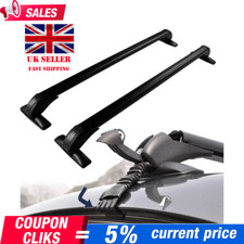 Universal Lockable Aluminium Car Roof Rack Bars No Rail Anti Theft Carrier uk
