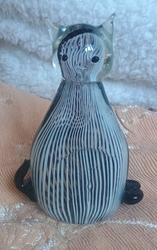Vintage murano style cat glass - style,