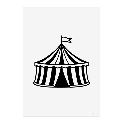 Circus tent wall art poster - wall,