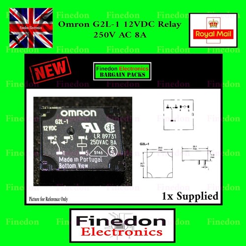 Omron g2l 12v coil relay - g2l-1, dc
