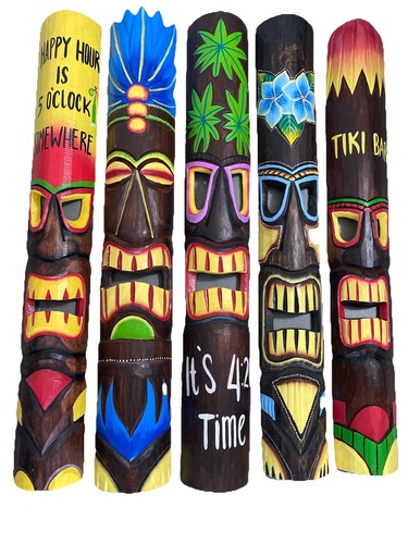 Set tiki mask - of,