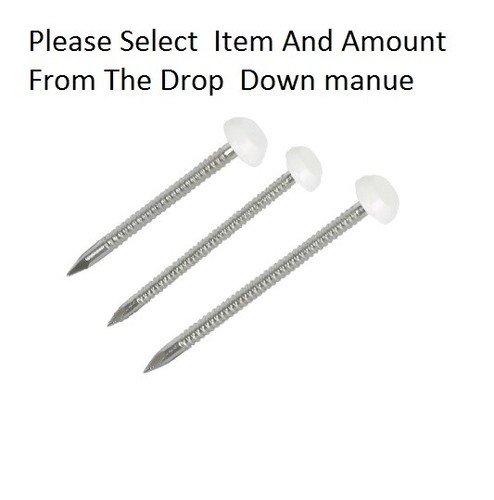 White poly top cladding pins - cladding,