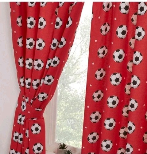 Football red curtains fully - red,