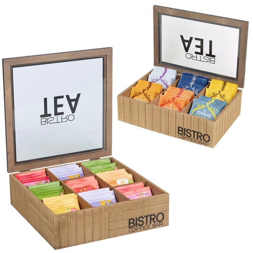Wooden tea storage box - wooden,