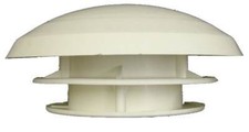 White plastic circular mushroom roof vent for caravan or motorhome CRV2