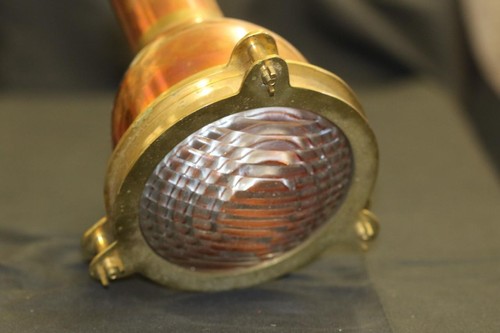 Vintage brass ships - , light