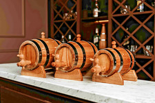 Small Oak Barrels – 1L / 2L / 3L – Charred for Aging Whiskey, Wine & More