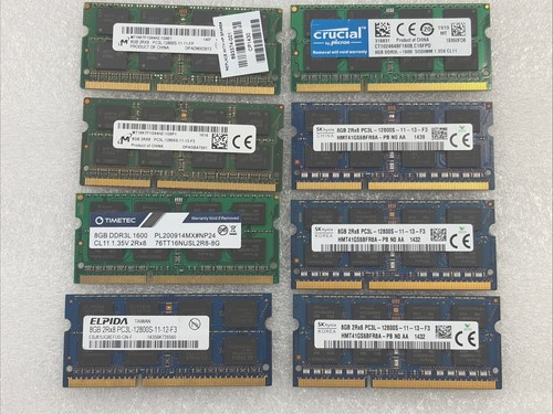 Job lot mixed 8gb ddr3 - of,
