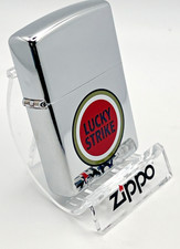 Brand New 1998 ZIPPO Lighter Very Rare Stunning LUCKY STRIKE Brilliant Chrome