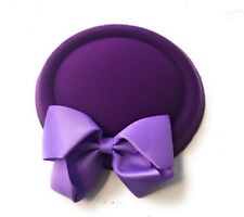 Big Bow Pillbox Wedding Hat Ladies Headpiece Felt Hatinator Fascinator Clips
