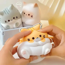 Adorable Cartoon Cat Squeeze Toy - Soft Fidget Ball for Kids & Adults