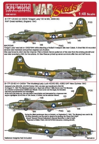 Kits world boeing - , b-17f