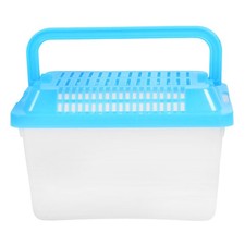 Portable Fish Tank Handheld Aquarium Fish Tank Turtle Box (Random Color) UK