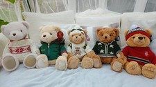 Harrods Christmas Bear Collections Of 2020, 2021, 2022, 2023 & 2024 New With Tag