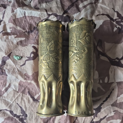 Trench art shells german - 2x,